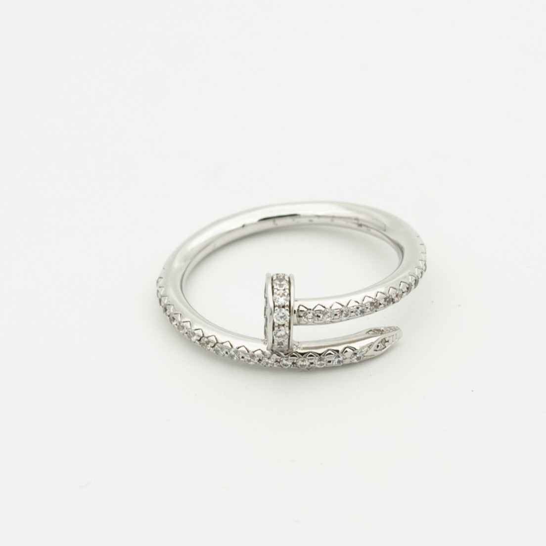 [Edler Schmuck]JUSTE RING 1,8 MM SILBER DIAMANTEN