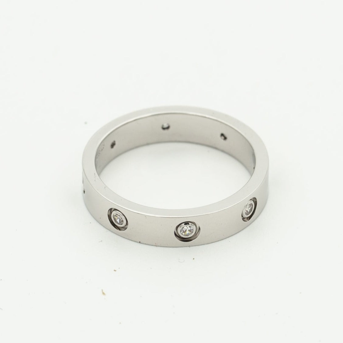 [Edler Schmuck] LIEBESRING 3,6 MM 8 DIAMANTEN