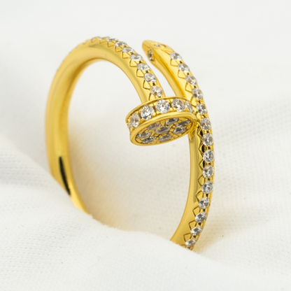 [Edler Schmuck]JUSTE RING 1,8 MM GOLD DIAMANTEN