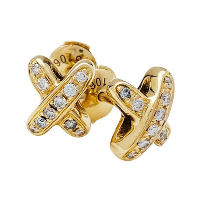 [Edler Schmuck]JEUX DE GOLD DIAMANT OHRRINGE