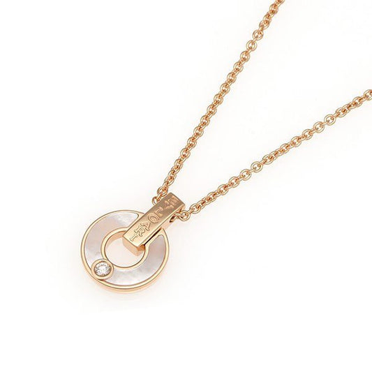 [Edler Schmuck]GARI HALSKETTE ROSA GOLD MOP