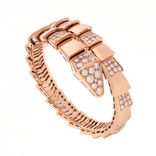 [Edler Schmuck]SERPENTI BREITES ARMBAND ROSGOLD DIAMANT