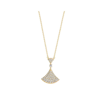 [Edler Schmuck] TRAUM HALSKETTE GOLD VOLLER DIAMANT