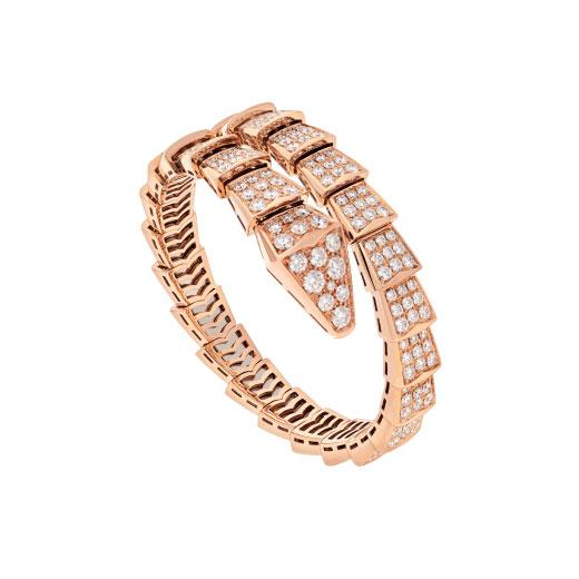 [Edler Schmuck]SERPENTI ARMBAND 8MM ROSGOLD DIAMANT