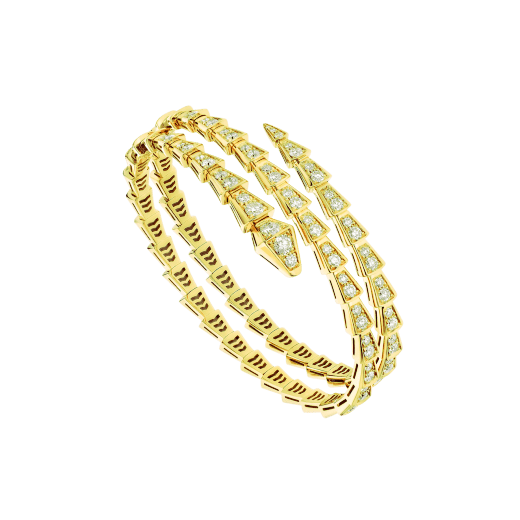 [Edler Schmuck]SERPENTI ARMBAND GOLD DIAMANT ZWEIREIHIG