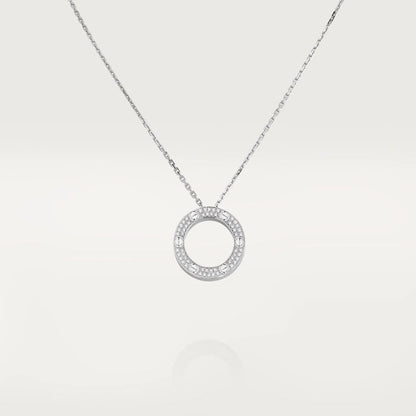 [Edler Schmuck] LIEBE HALSKETTE VERSTELLBAR SILBER