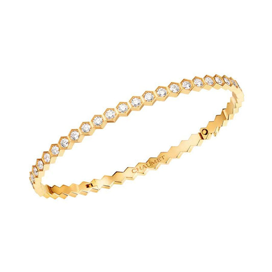 [Edler Schmuck] BEE LOVE GOLD ARMBAND VOLLER DIAMANT 