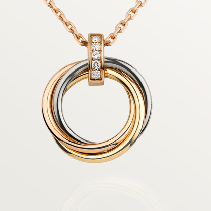 [Edler Schmuck]TRINITY HALSKETTE GOLD DIAMANTEN