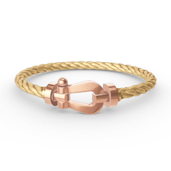 [Edler Schmuck]FORCE GROSSES HUFEISENARMBAND OHNE DIAMANT ROSÉGOLD