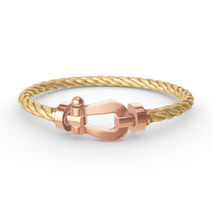 [Edler Schmuck]FORCE GROSSES HUFEISENARMBAND OHNE DIAMANT ROSÉGOLD