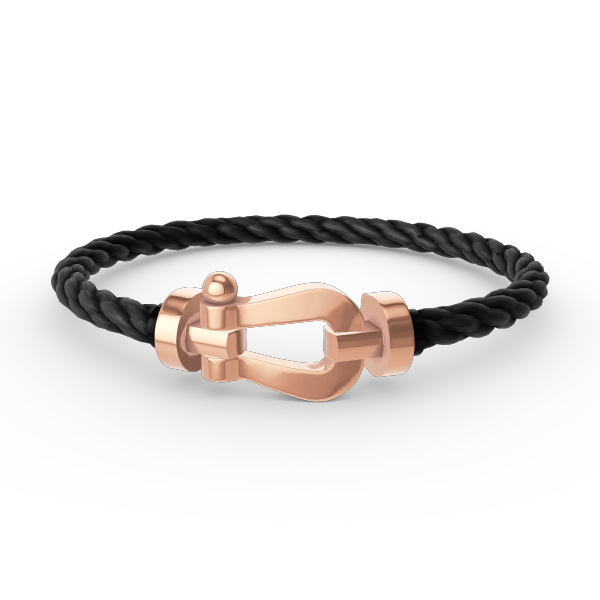 [Edler Schmuck]FORCE GROSSES HUFEISENARMBAND OHNE DIAMANT ROSÉGOLD