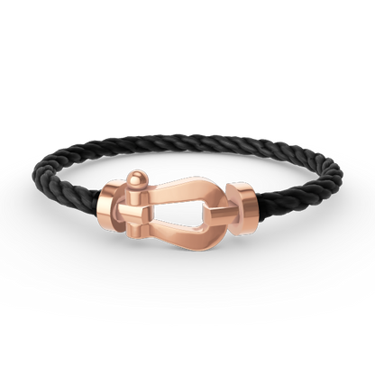 [Edler Schmuck]FORCE GROSSES HUFEISENARMBAND OHNE DIAMANT ROSÉGOLD