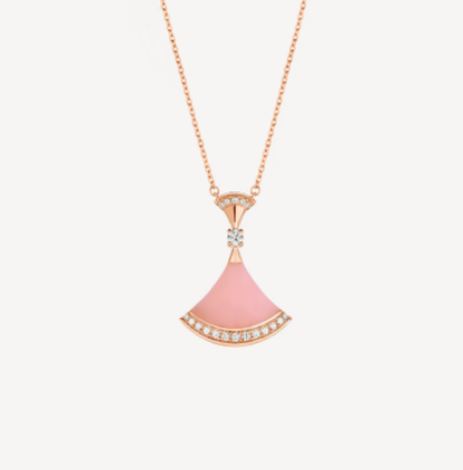 [Edler Schmuck] TRAUM HALSKETTE ROSA OPAL