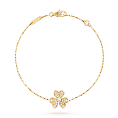 [Edler Schmuck]FRIVOLE GOLD BLUMEN DIAMANT ARMBAND