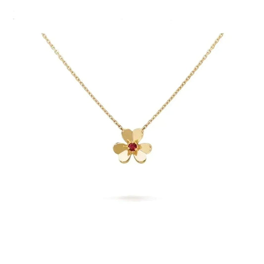 [Edler Schmuck]FRIVOLE GOLD BLUMENHALSKETTE