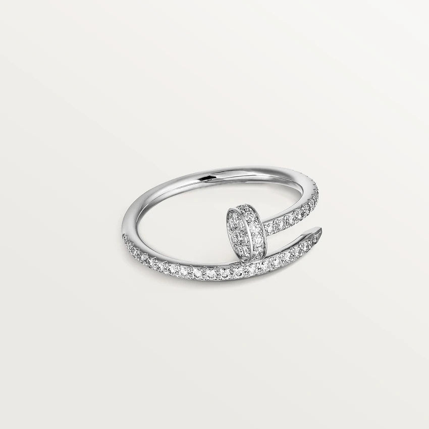 [Edler Schmuck]JUSTE RING 1,8 MM SILBER DIAMANTEN